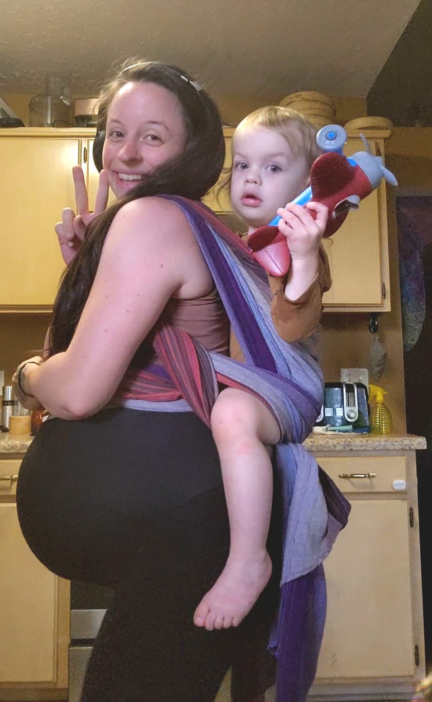 Customer photo review of Écharpe Tissée | Sunset
