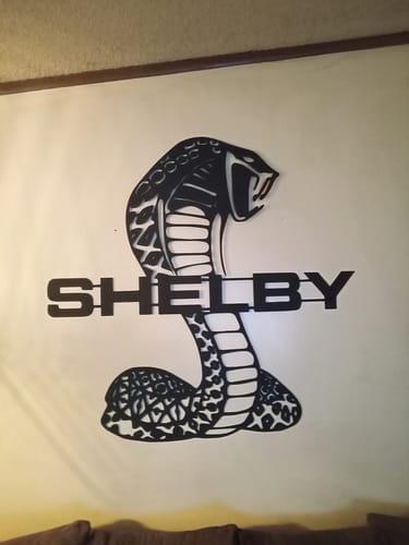 Customer photo review of Shelby Metal Car Emblem