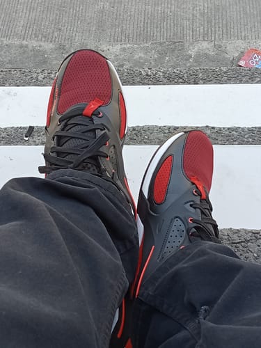 Customer photo review of Jordan Men's Heir Series PF Bloodline' Basketball Shoes