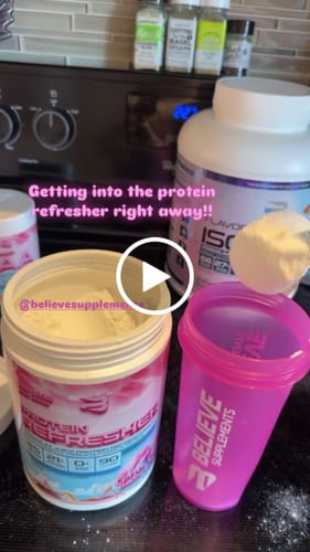 Customer video review of Protein Refresher