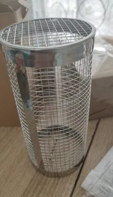Customer photo review of Stainless Steel Grill Cage