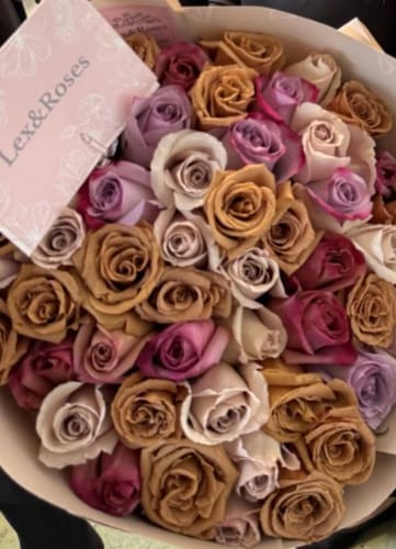 Customer photo review of Terracotta Rose Bouquet