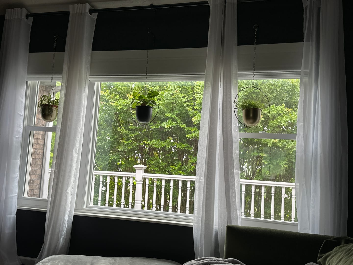 Customer photo review of SmartWings Motorized Roman Shades 100% Blackout Iris