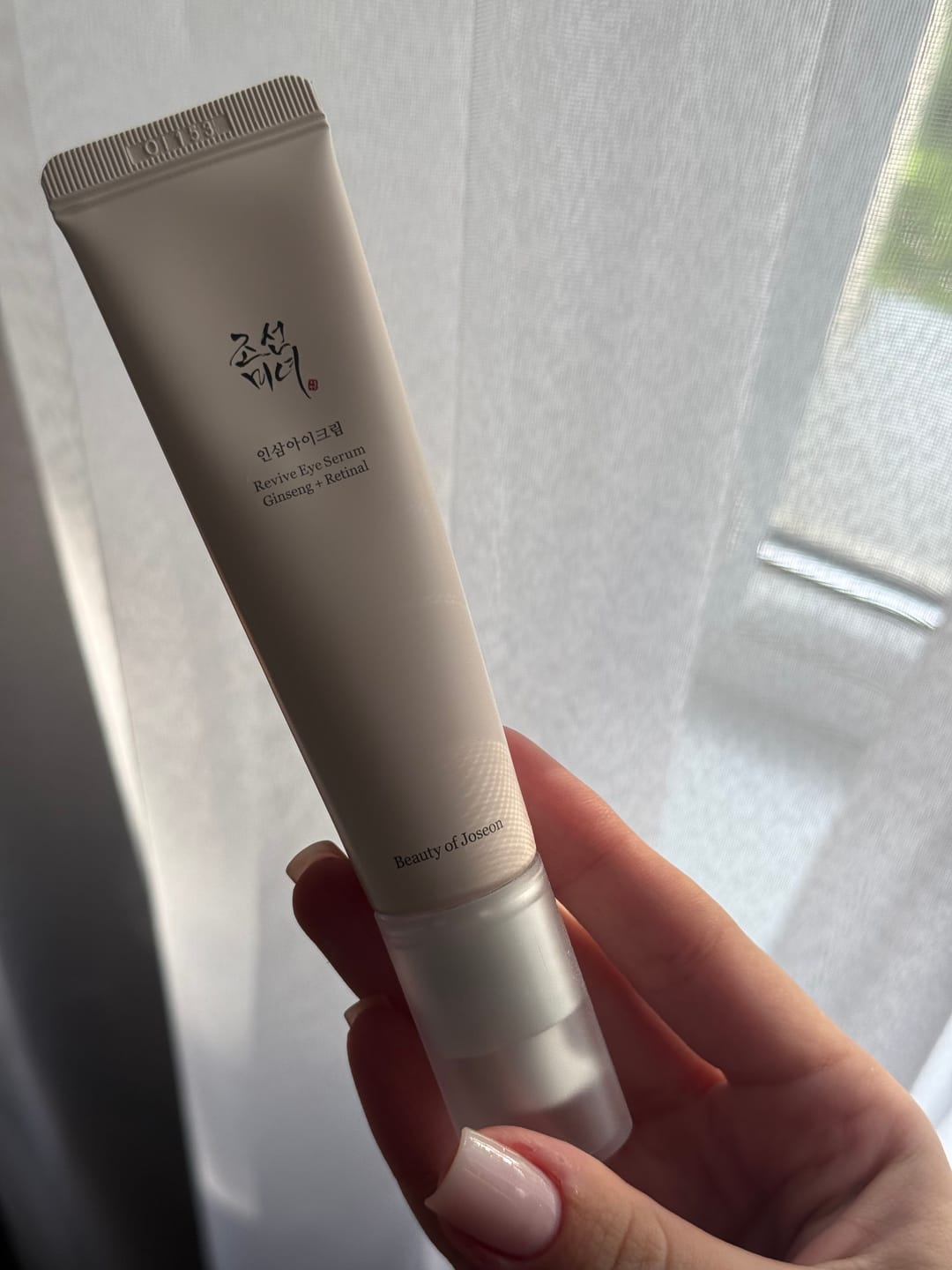 Customer photo review of Krēms ādai ap acīm ar žeņšeņu un retinālu Beauty Of Joseon Revive Eye Serum Ginseng + Retinal
