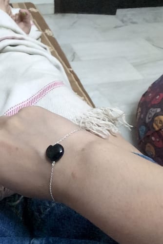 Customer photo review of kauri -  Black Onyx Heart Bracelet