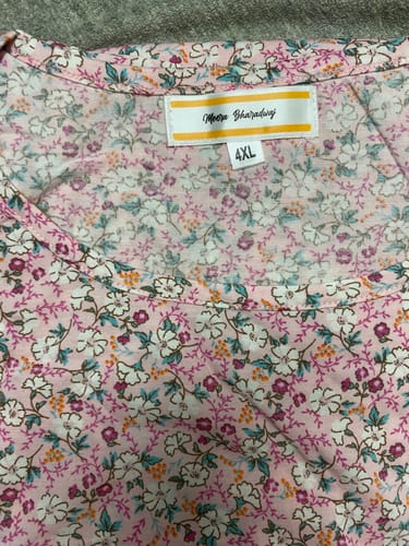 Customer photo review of Light Pink Flowers Night and Lounge Gown