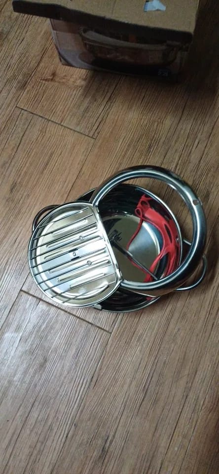 Customer photo review of Premium Stainless Steel Deep Fryer Pot