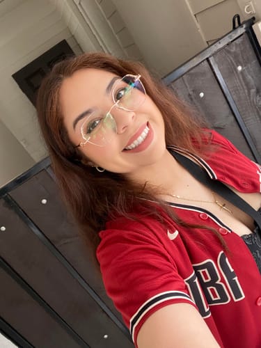 Customer photo review of Glitter Eyeglasses