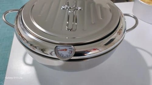 Customer photo review of Premium Stainless Steel Deep Fryer Pot