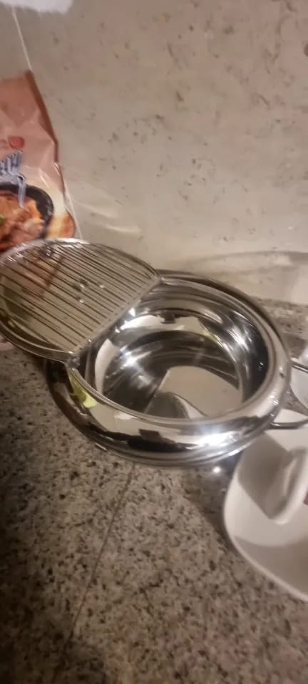Customer photo review of Premium Stainless Steel Deep Fryer Pot
