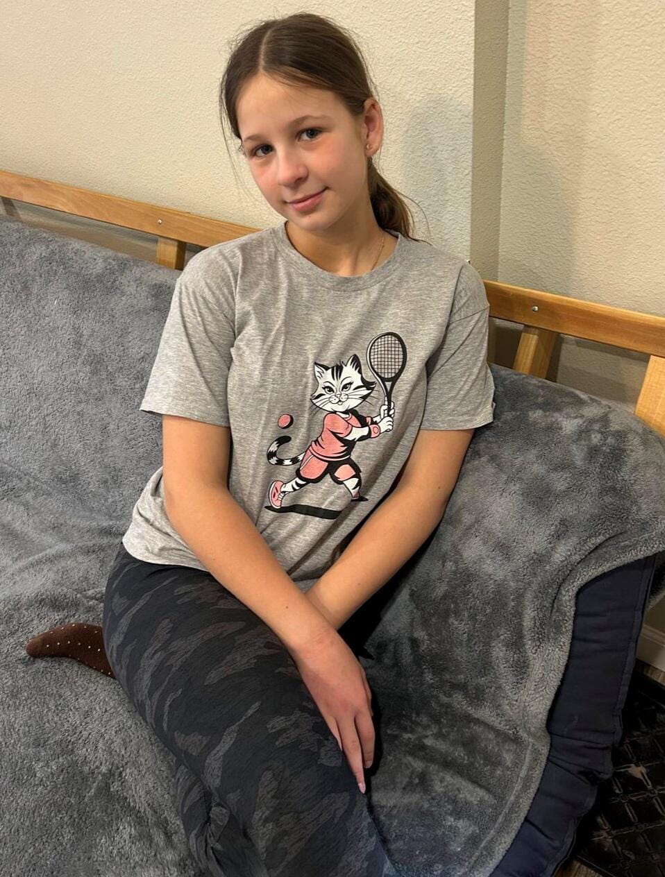 Customer photo review of Paws on the Court T-Shirt