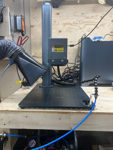 Customer photo review of Cloudray GM-100 LiteMarker 100W Fiber Laser Marking Engraver with 4.3” X 4.3” Scan Area