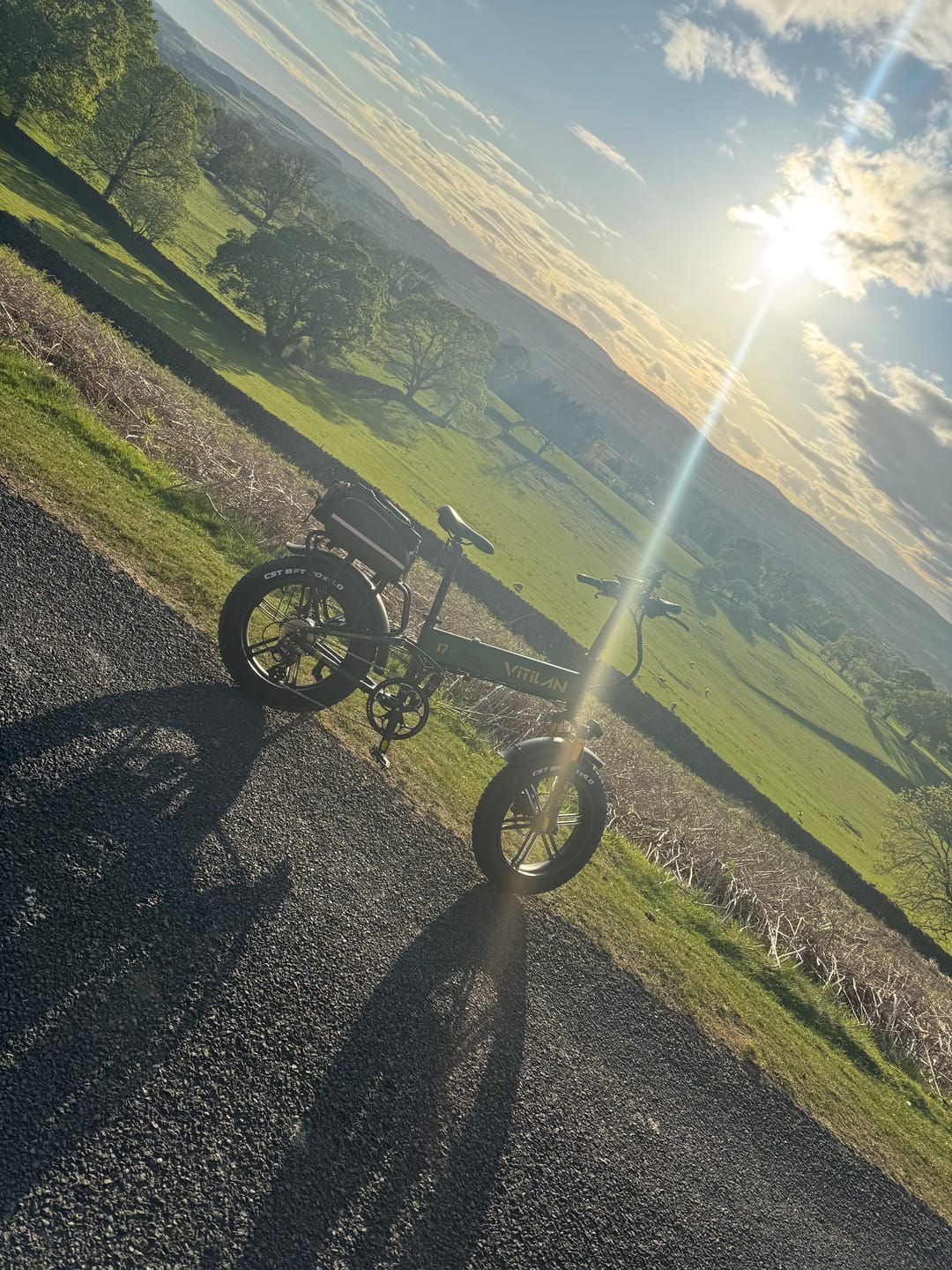Customer photo review of I7 Pro Folding Full Suspension Electric Bike
