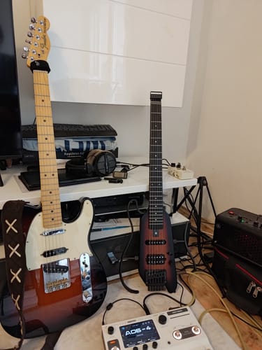 Customer photo review of Donner HUSH-X  E-Gitarre Traveler Gitarre Ultra-Light für Unterwegs