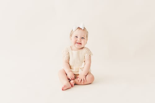 Customer photo review of Jami Romper in Cream