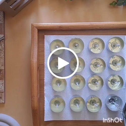 Customer video review of ENVASES PARA VELAS DE TÉ