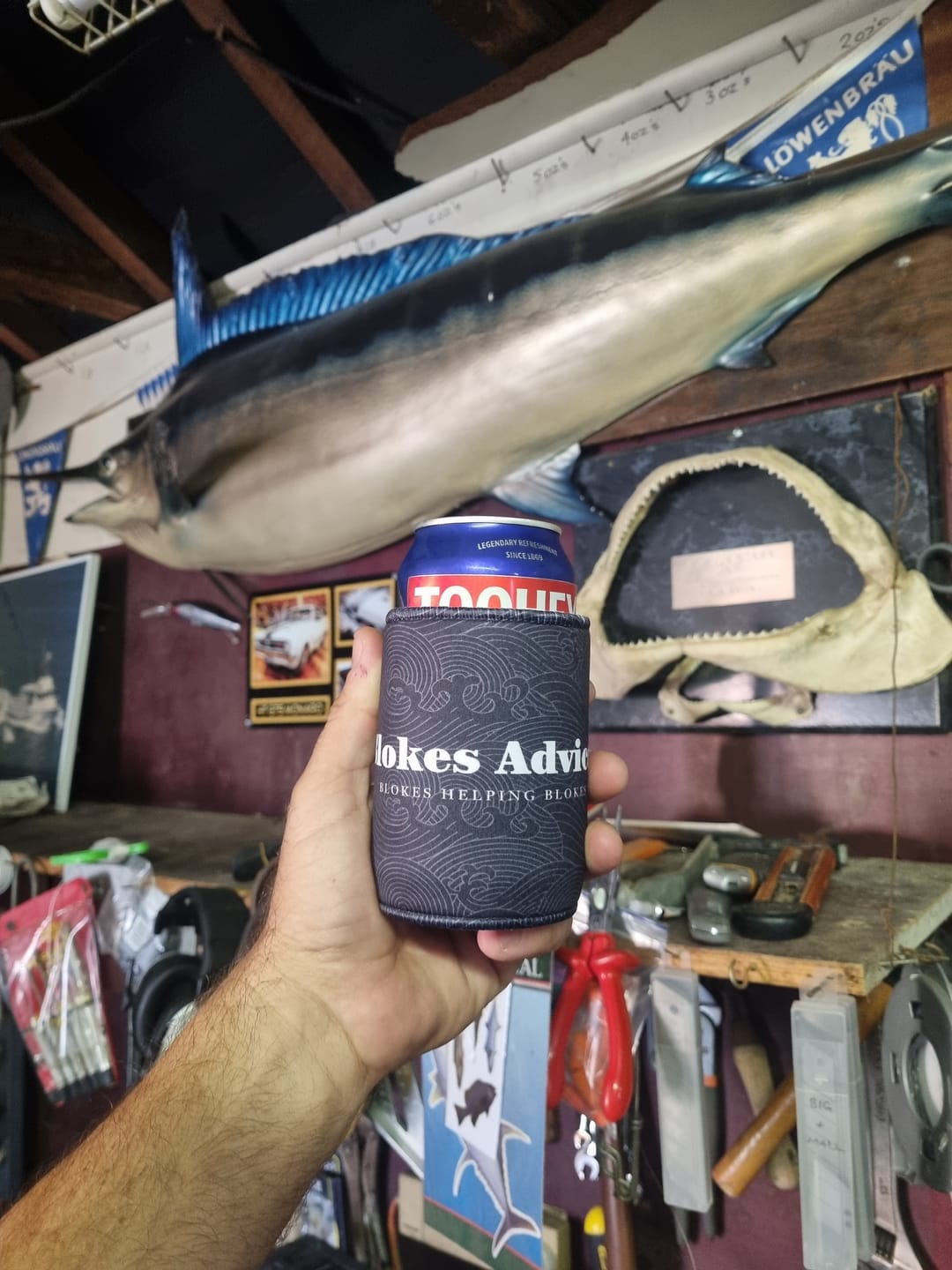 Customer photo review of Logo Stubby Cooler