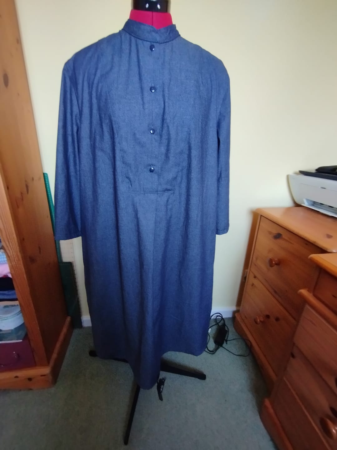 Customer photo review of Lightweight 4oz Washed Denim Fabric