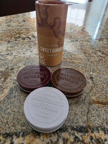 Customer photo review of Extra Strength Sweet Ginger Vapor Rub