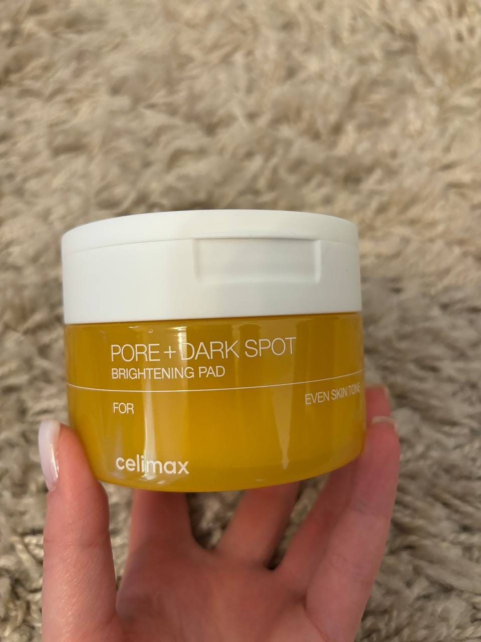 Customer photo review of Pretpigmentācijas spilventiņi Celimax Pore+Dark Spot Brightening Pad