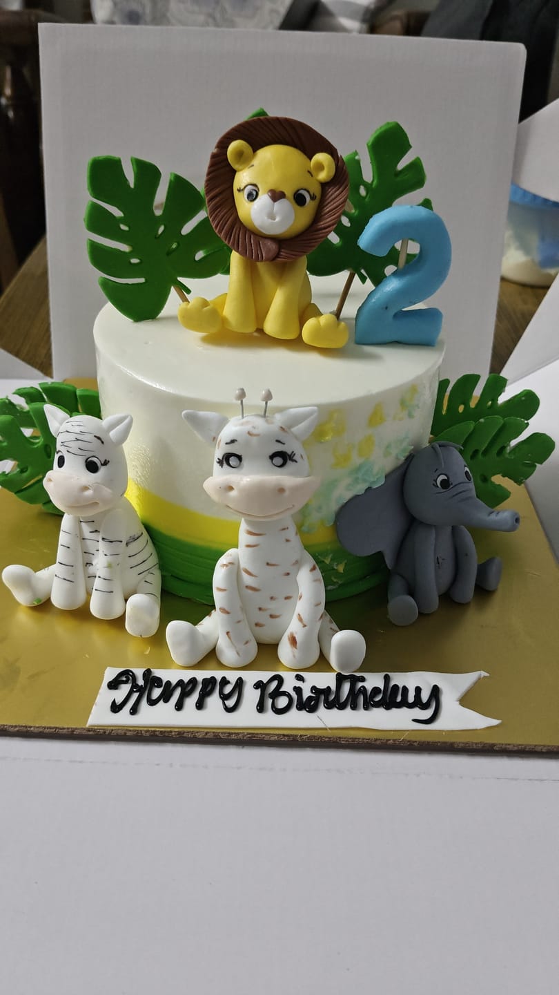 Customer photo review of Animal Party Cake