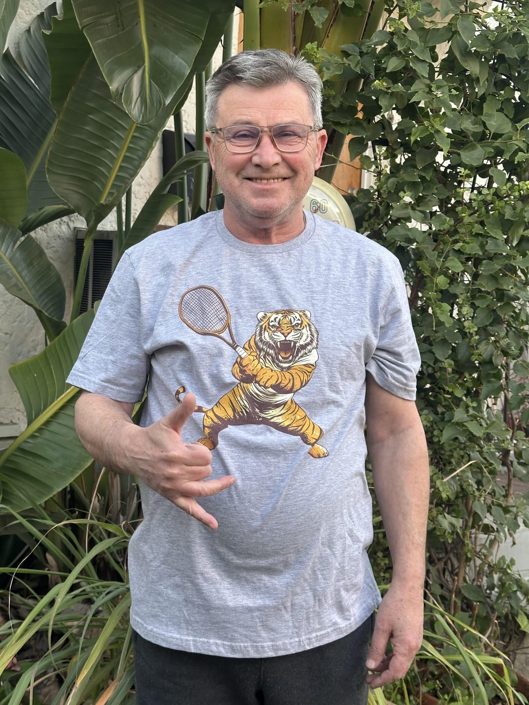Customer photo review of Tiger On The Court T-Shirt