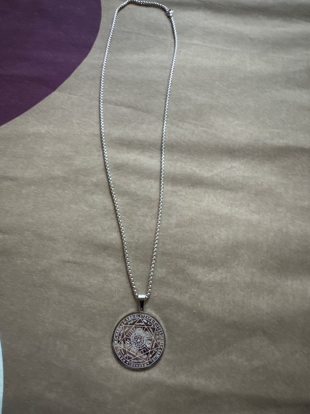 Customer photo review of Pendentif Sceau des 7 Archanges