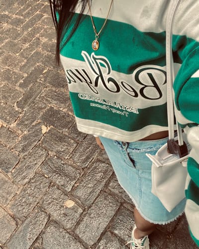 Customer photo review of Slytherin Spirit Crop Pullover