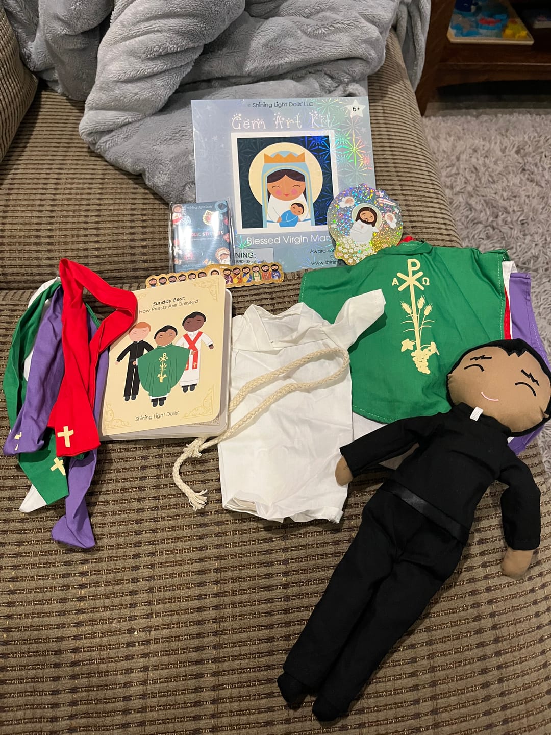 Customer photo review of RESTOCK COMING SOON- Father Mark Catholic Priest Rag Doll 14 Piece Set