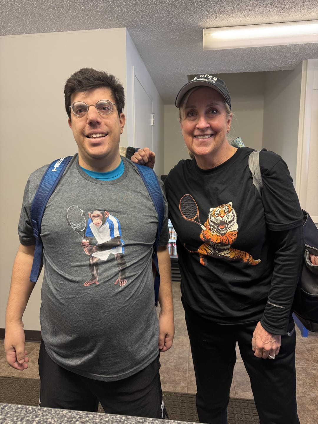Customer photo review of Tiger On The Court T-Shirt