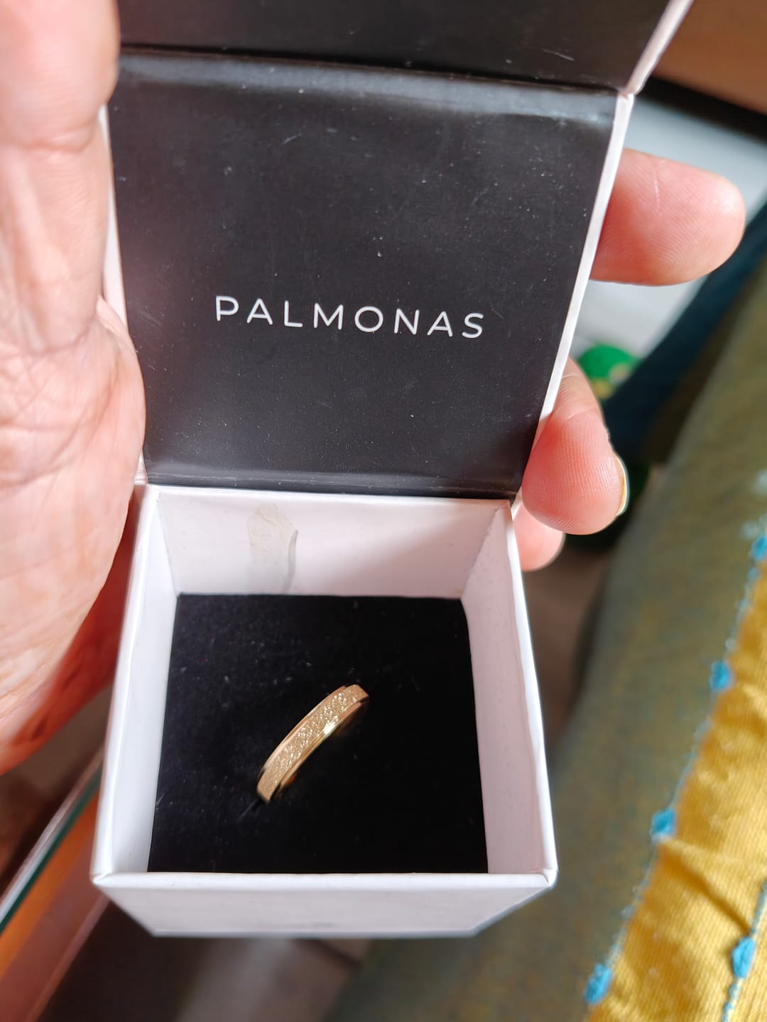 Customer photo review of Gold Plated Simple Rings
