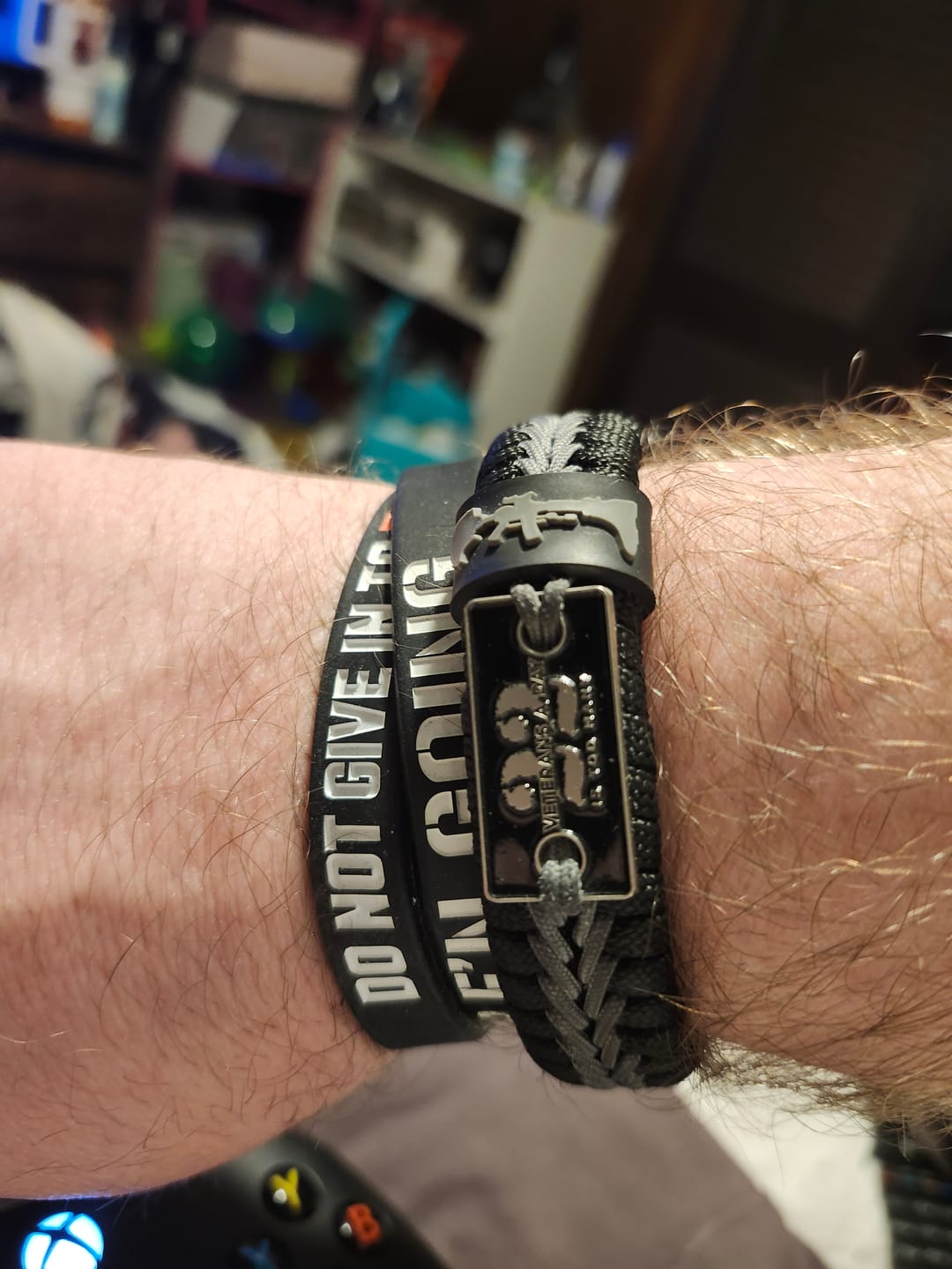 Customer photo review of Do Not Give In - Silicone Bracelet