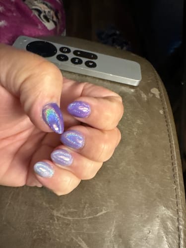 Customer photo review of D1384 Prismatic Overlay Dip Powder