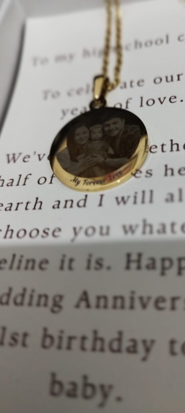 Customer photo review of Family Necklace Emblem (Disc)