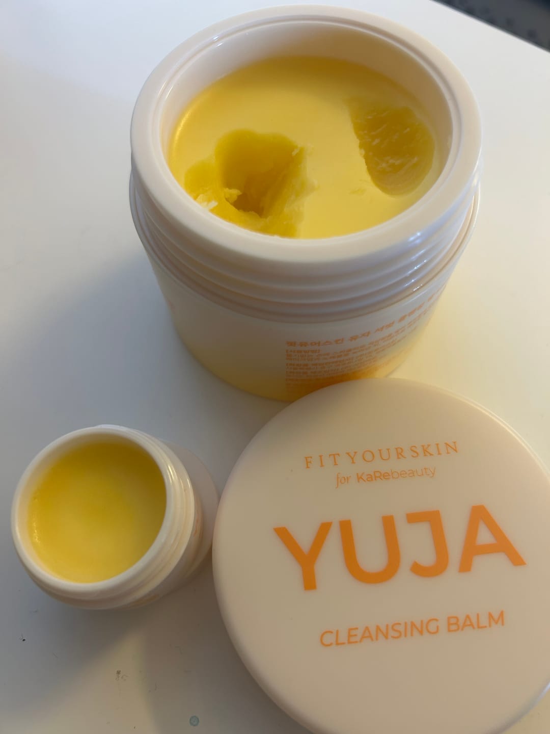 Customer photo review of Reisestørrelse FitYourSkinxKaRebeauty YUJA Cleansing Balm (8ml) - Oljerens