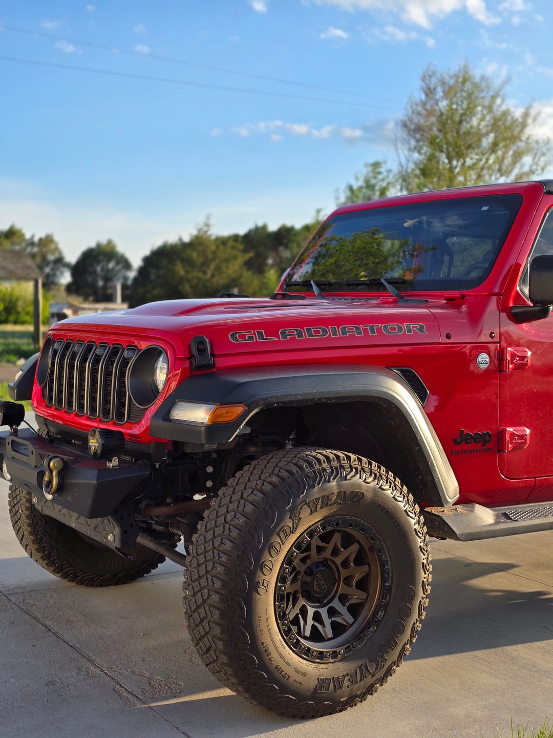 Customer photo review of Gladiator Hood Lettering - Topography with Colored Outline