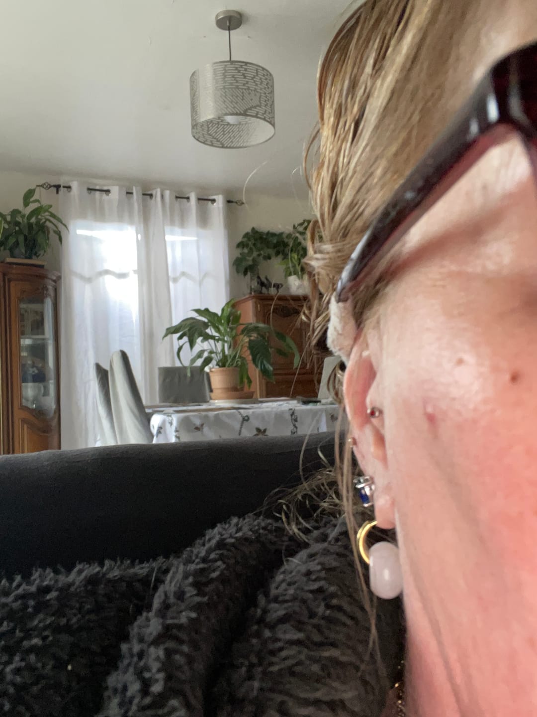 Customer photo review of Boucle d'Oreille Quartz Rose "Lithothérapie"