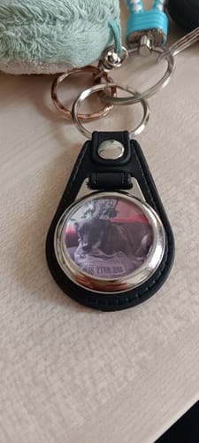 Customer photo review of Schlüsselanhänger-Bundle Leder 3x dein Foto für nur 19,90 €