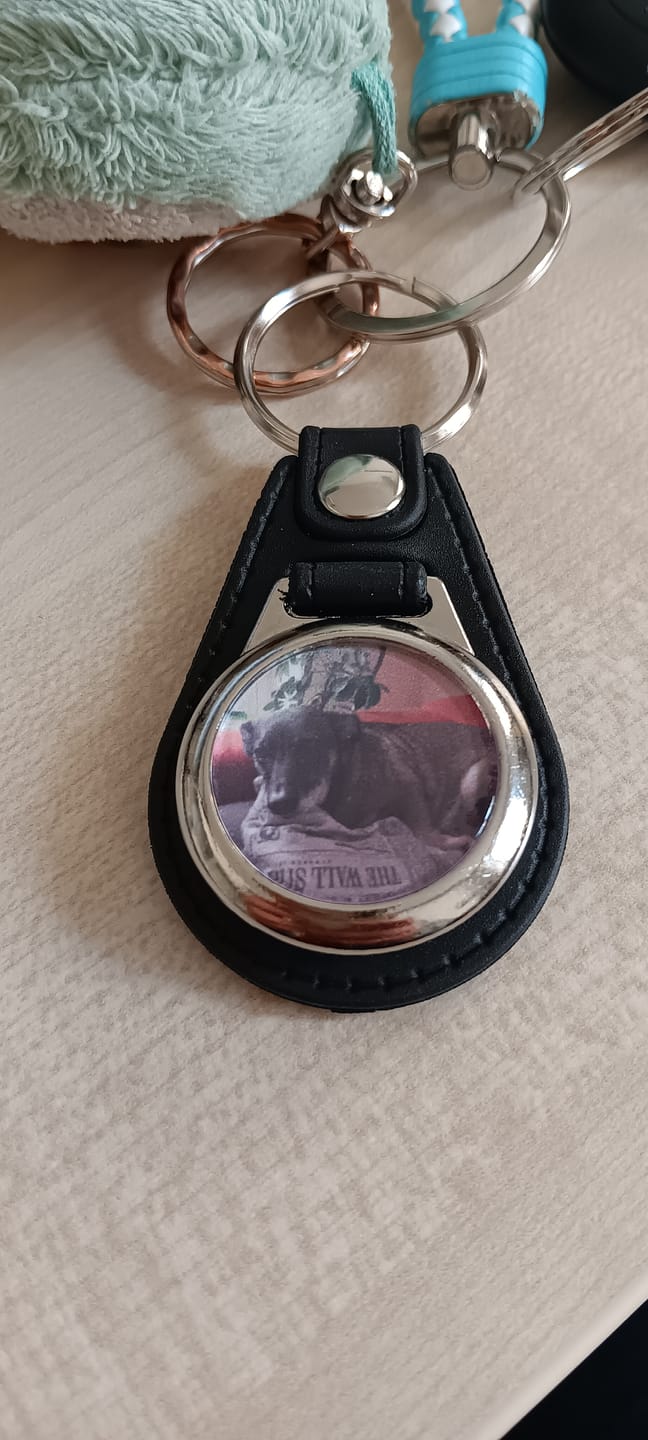 Customer photo review of Schlüsselanhänger-Bundle Leder 3x dein Foto für nur 19,90 €