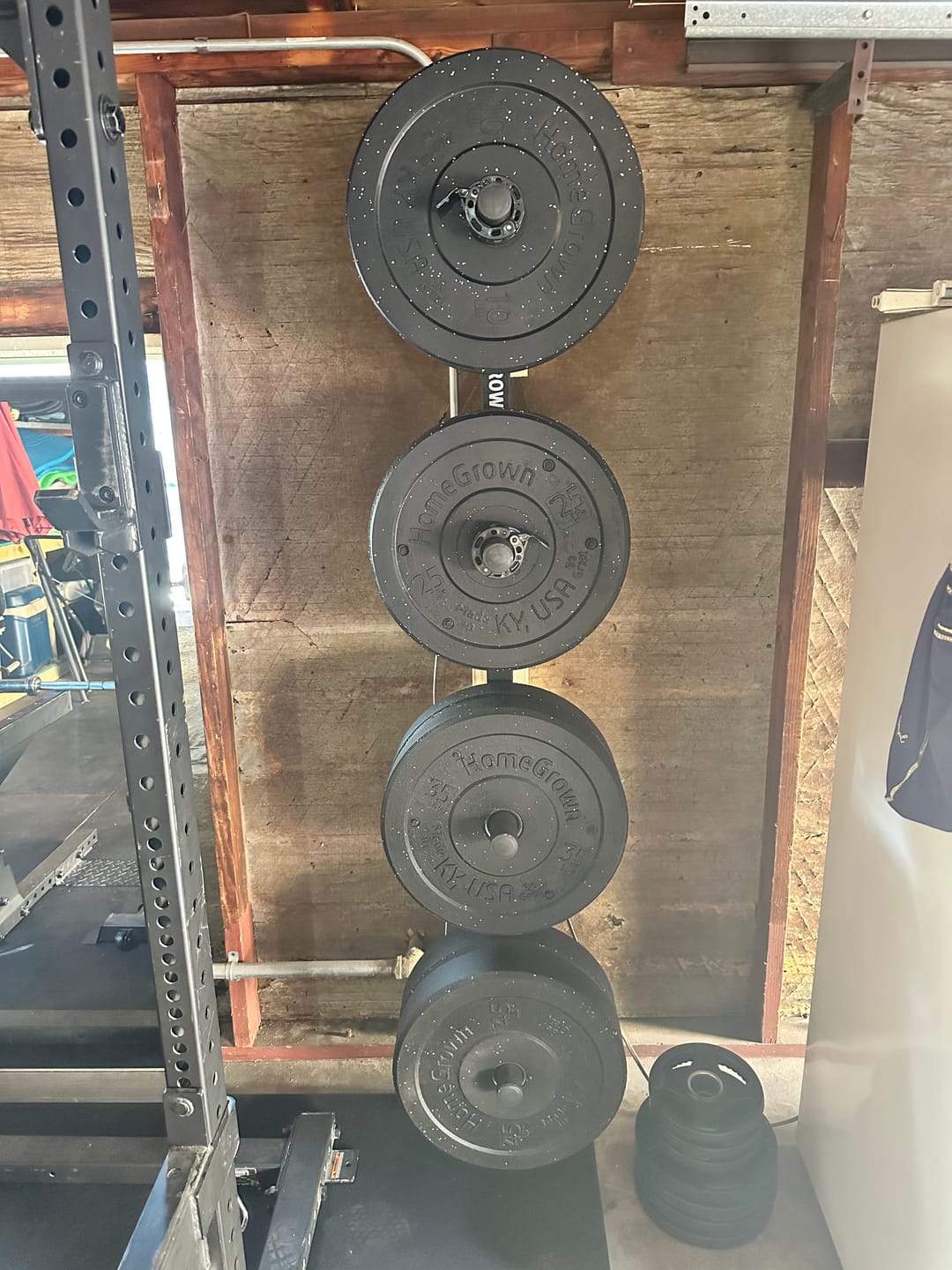 Customer photo review of Wall Mount Plate Storage Rack