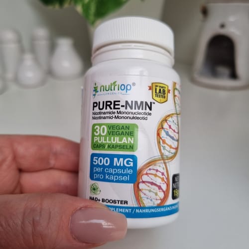 Customer photo review of Nutriop Longevity® Pure-NMN Nicotinamide Mononucleotide Extreme Potency 500mg Capsules (x60) - 30 Grams