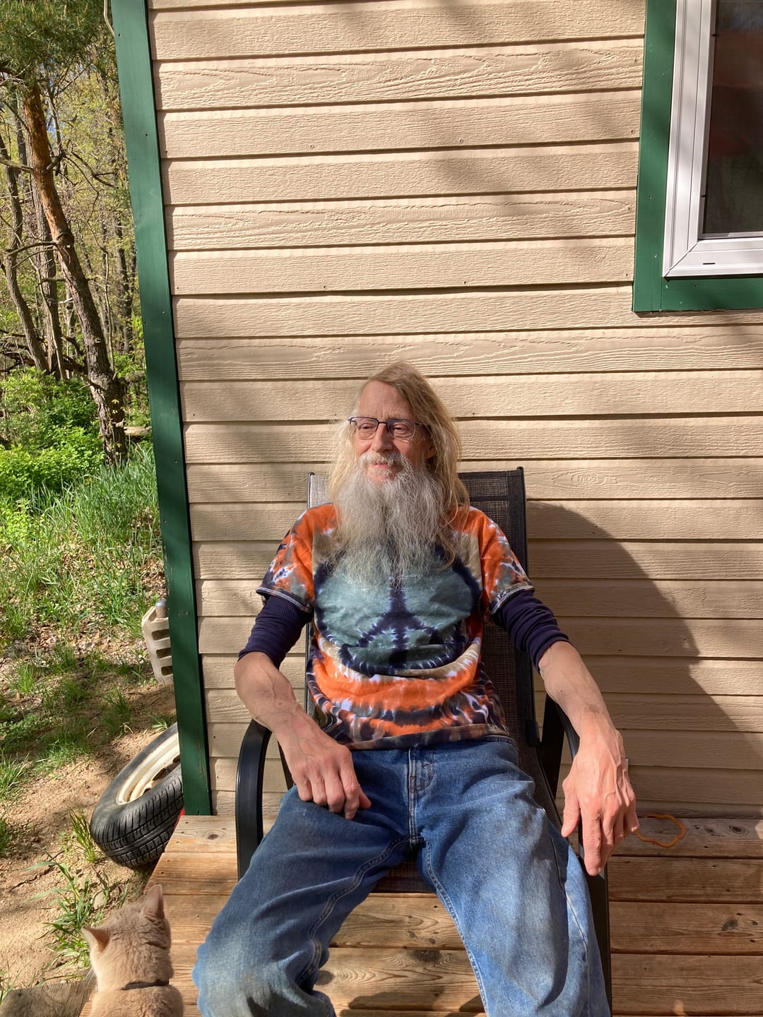 Customer photo review of Redwood Peace Tie Dye T Shirt
