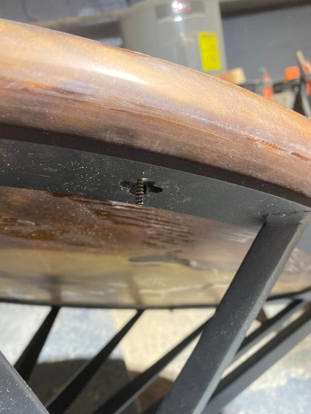 Customer photo review of Coffee Table Base 226 Filar 16H Metal Furniture Legs for DIY Projects