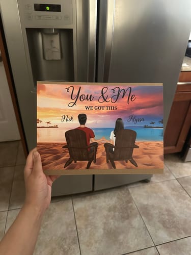 Customer photo review of We got this - Personalised Poster