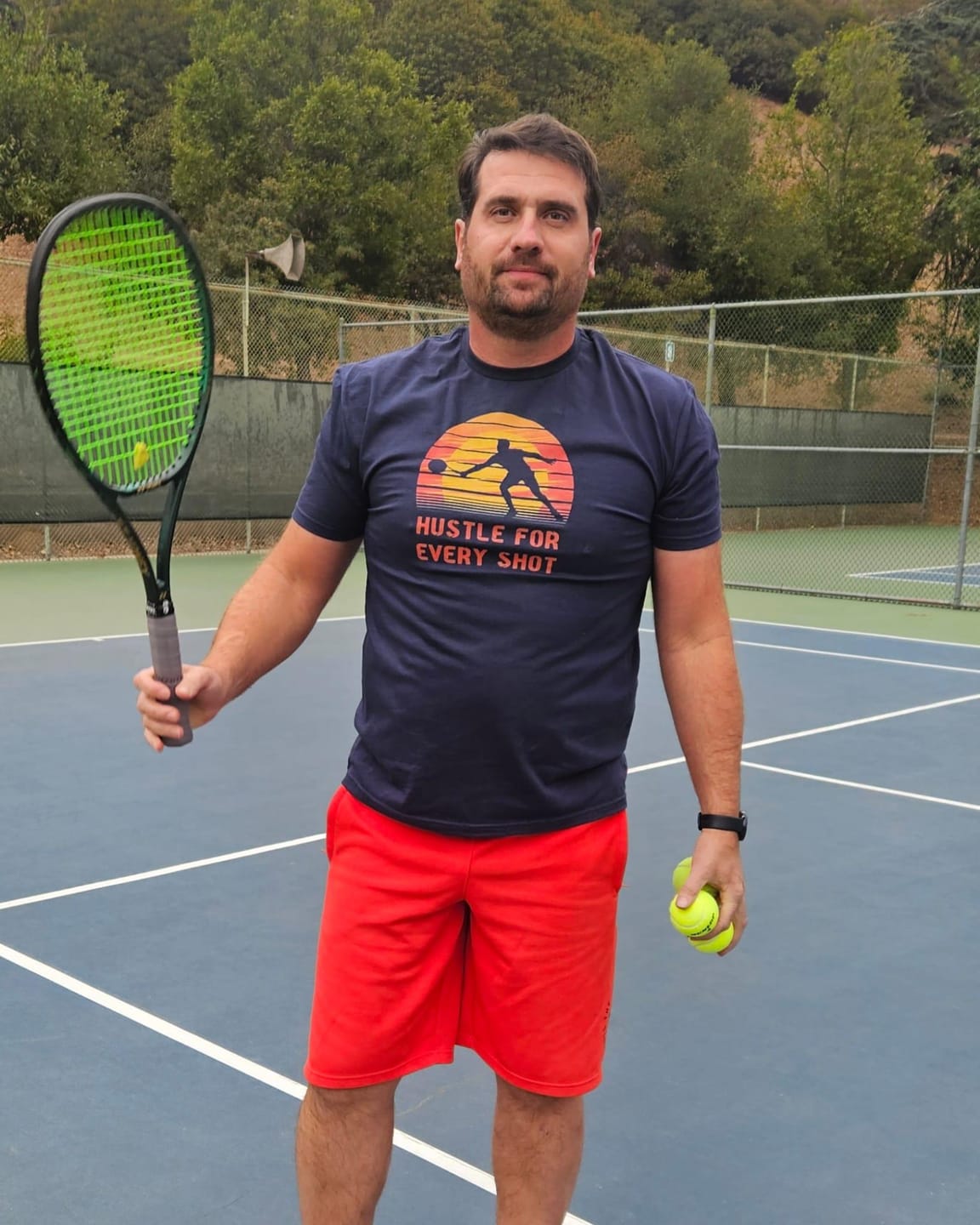 Customer photo review of Hustle For Every Shot T-Shirt