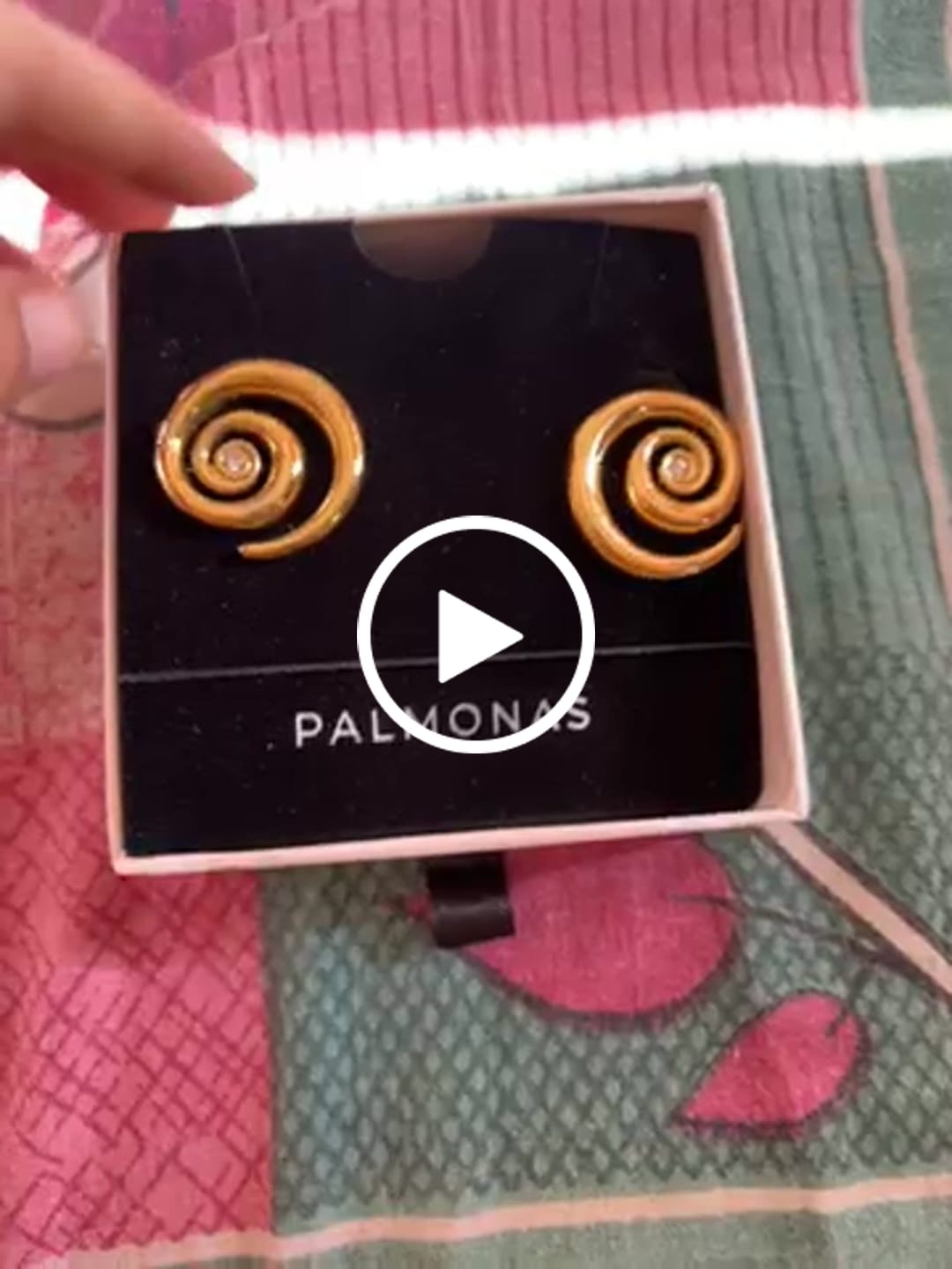Customer video review of Cosmic Swirl Earrings