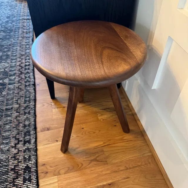 Customer photo review of Sidney Round Side Table -  Solid Walnut Wood