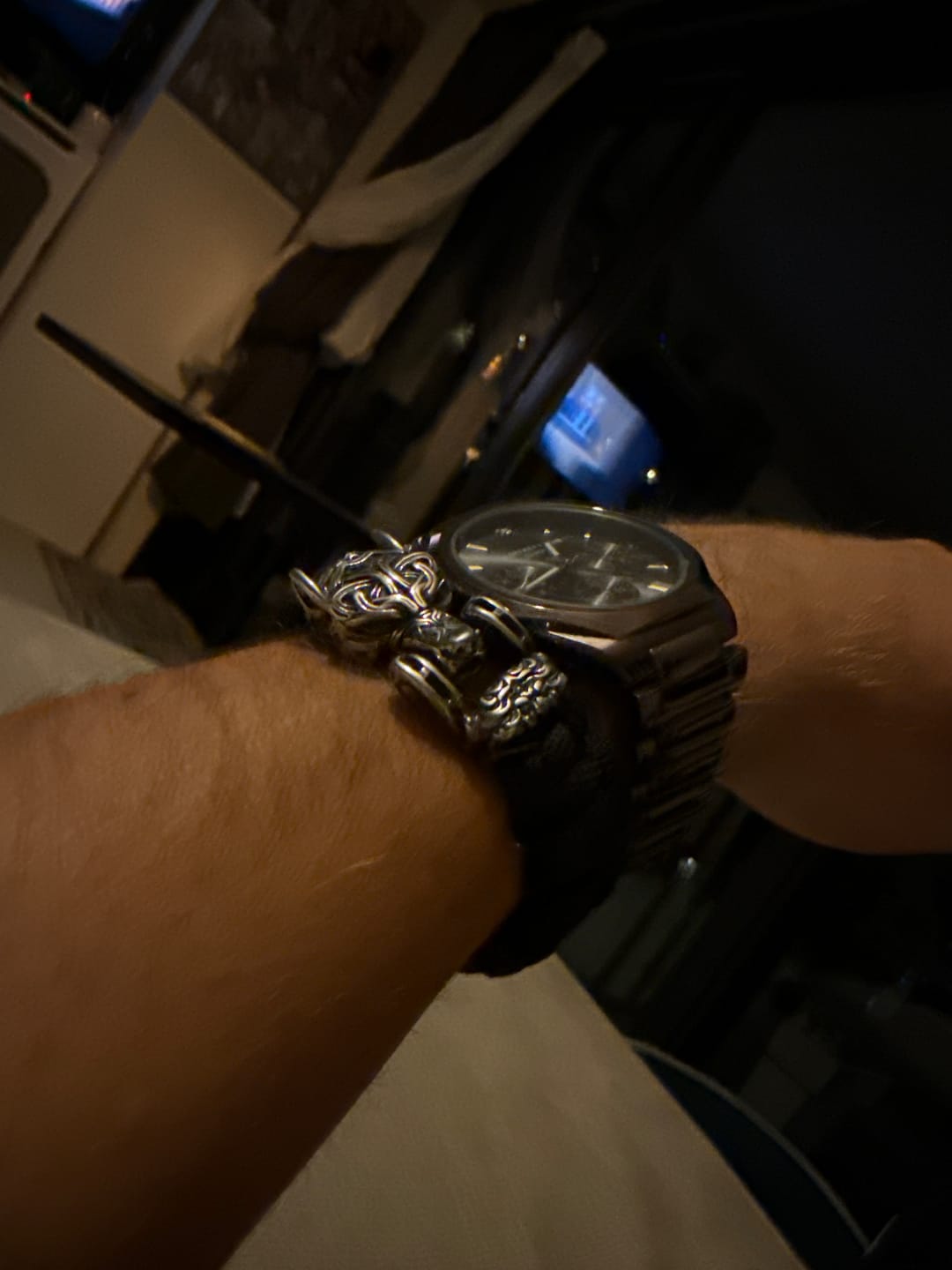 Customer photo review of The Decimator - Bungee Cord Fenrir Head Bracelet