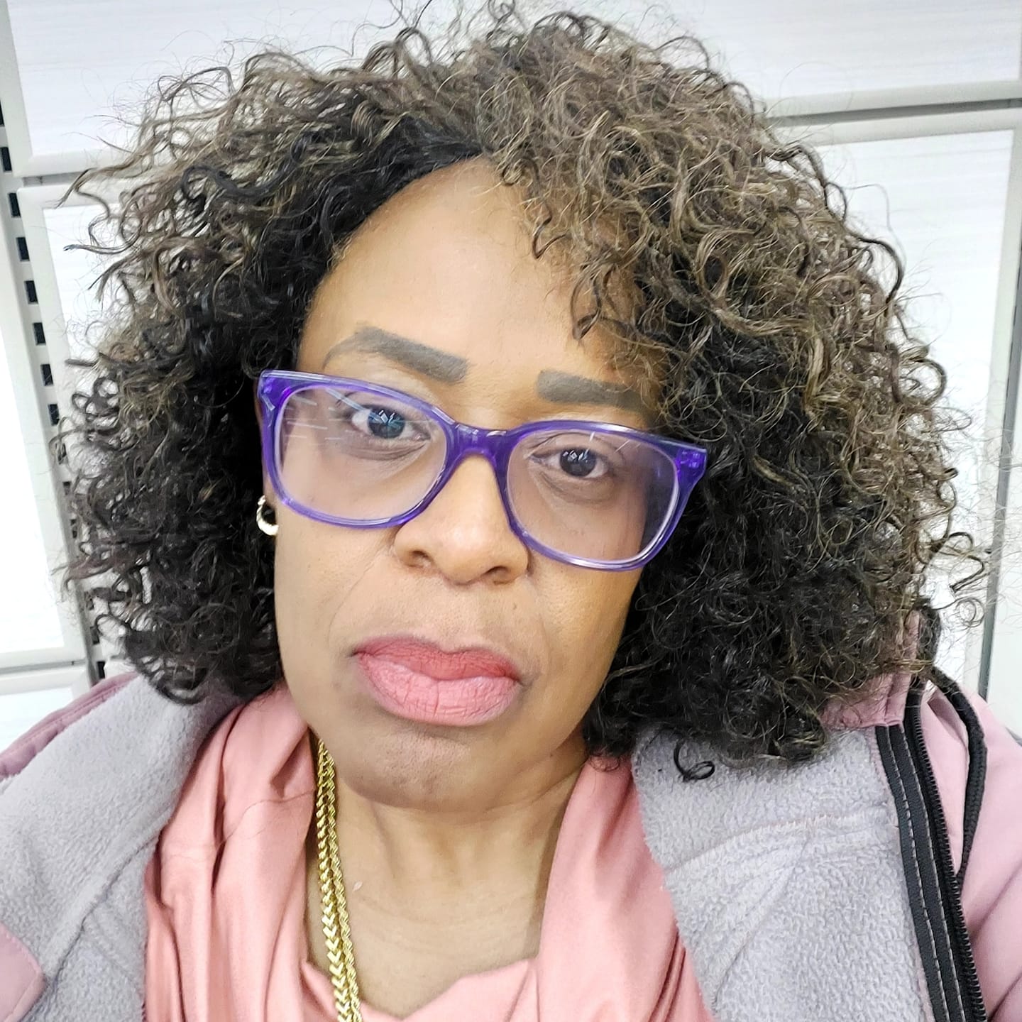 Customer photo review of Freetress Fullcap Drawstring Half Wig - CELTIC GIRL