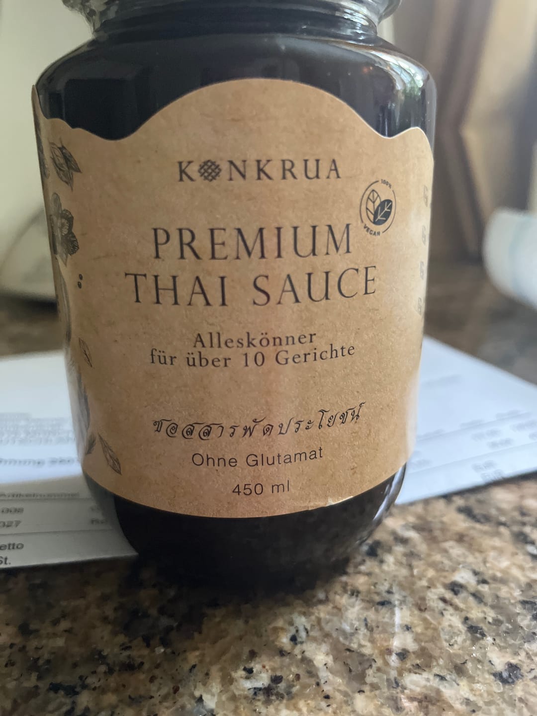 Customer photo review of Premium Thai Sauce mit 10 Rezeptkarten (für 13-15 Portionen)